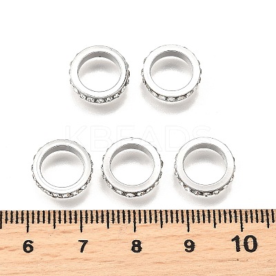 Brass Rhinestone Spacer Beads RB-H252-01P-1