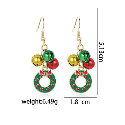 Christmas Alloy Dangle Earrings FS-WGC5D36-23-1