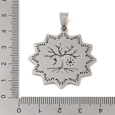 Non-Tarnish 201 Stainless Steel Pendants STAS-s126-05P-1