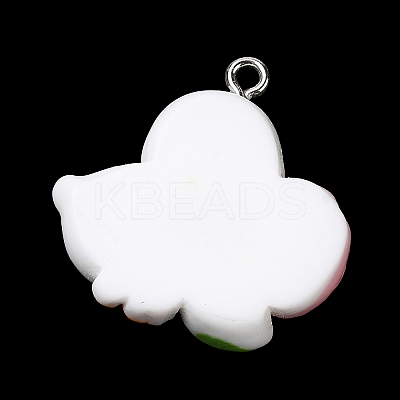 Cute Opaque Resin Pendants LS-RESI-L038-07P-02-1