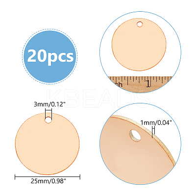 20Pcs Copper Sheets KK-WR0001-24B-1