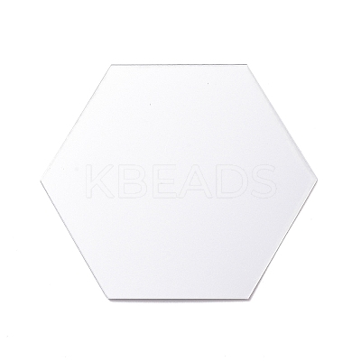 Hexagon Mirror Wall Stickers AJEW-XCP0002-07-1