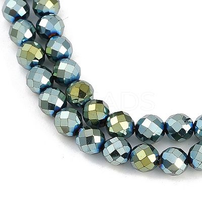 Electroplated Synthetic Non-magnetic Hematite Beads Strands G-H072-B01-01D-1