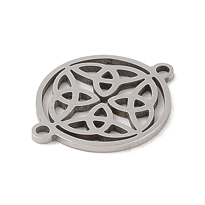 Non-Tarnish 201 Stainless Steel Connector Charms STAS-S126-02P-1