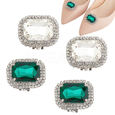 4Pcs 2 Colors Iron Shoe Buckle Clips FIND-AR0004-48-1