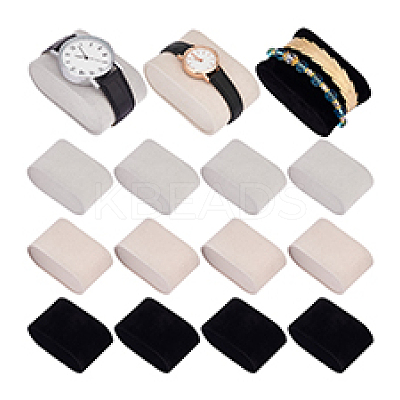 12Pcs 3 Styles Velvet Jewelry Watch Display Pillows BDIS-PH0001-09-1