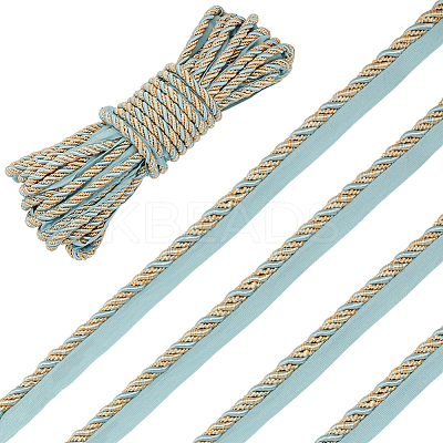 12.5M Polyester Twist Lip Cord Trim OCOR-WH0120-07-1