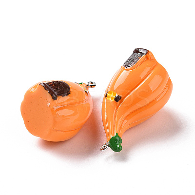 Autumn Opaque Resin Pendants RESI-D063-02-1