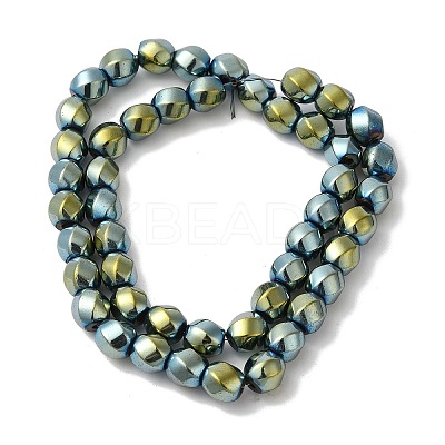 Electroplated Synthetic Magnetic Hematite Beads Strands G-I364-J01-07-1