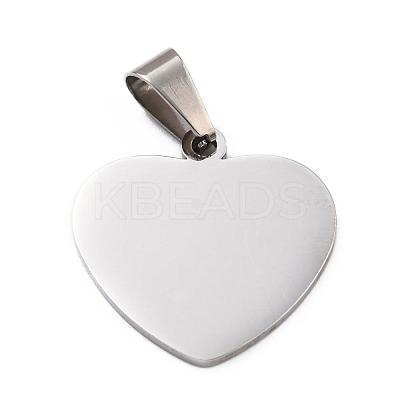 Tarnish Resistant 304 Stainless Steel Mirror Polished Finish Stamping Blank Tag Pendants STAS-L220-02C-A01-1