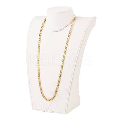 Men's 304 Stainless Steel Cuban Link Chain Necklaces NJEW-JN03157-02-1