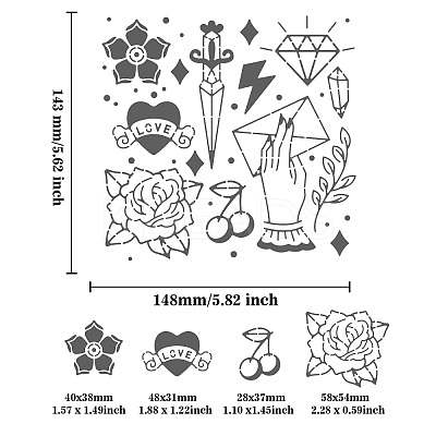 Stainless Steel Cutting Dies Stencils DIY-WH0279-130-1