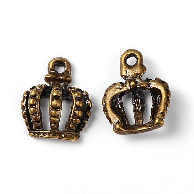 Tibetan Style Alloy Crown Charms EBB054Y-AB-1