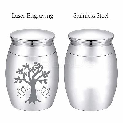 Column Alloy Cremation Urn AJEW-CN0002-08B-1
