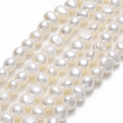 Natural Cultured Freshwater Pearl Beads Strands PEAR-A005-09-01-1