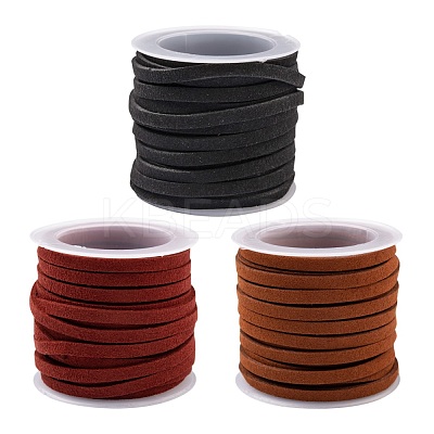 3Rolls 3 Colors Faux Suede Cord LW-FS0001-02-1