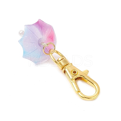 Umbrella Acrylic Pendant Decorations HJEW-JM02963-1