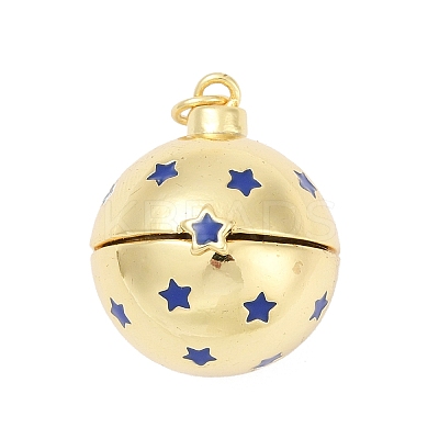 Brass Micro Pave Cubic Zirconia Locket Pendants KK-H203-13G-1