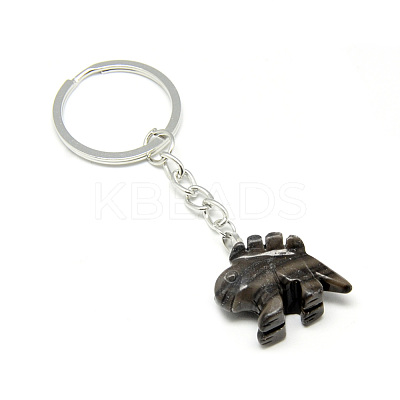 Synthetic & Natural Gemstone Keychain KEYC-S253-03-1