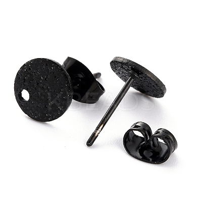 304 Stainless Steel Stud Earring Findings Ion Plating(IP) STAS-O144-01A-B-1