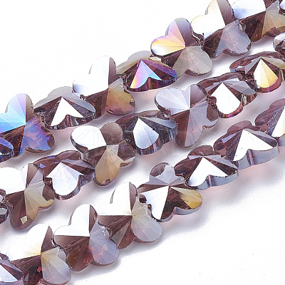 Electroplate Glass Beads LS-EGLA-Q091-14mm-B04-1