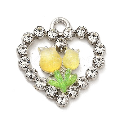 Platinum Alloy Glass Pendants FIND-Z068-05P-02-1