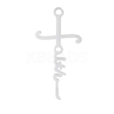 Non-Tarnish Stainless Steel Pendants RELI-PW0002-03P-1