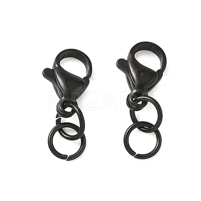 304 Stainless Steel Lobster Claw Clasps STAS-K313-01B-EB-1