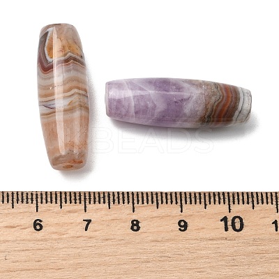 Natural Amethyst Lace Agate Beads G-A282-04-1