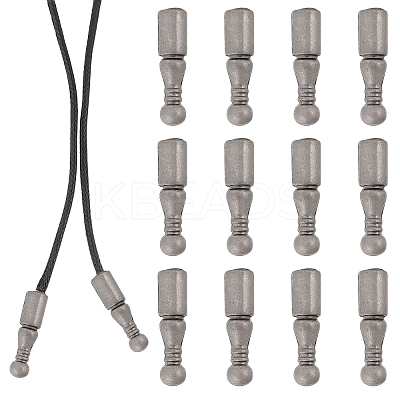 12Pcs Alloy Cord Ends FIND-CA0009-70B-1