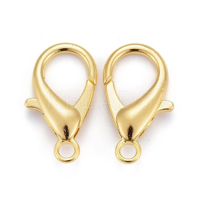 Zinc Alloy Lobster Claw Clasps X-E107-G-1