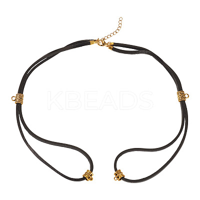 3Pcs Cowhide Leather Cord Double Layer Necklace Making AJEW-TA0002-77A-1