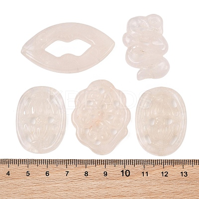 Natural Rose Quartz Carved Beads GG-CBA3D9B-01-1