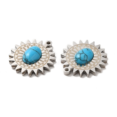 Synthetic Turquoise Pendants STAS-A080-07P-1