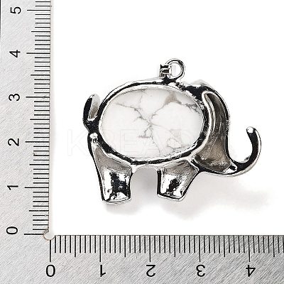 Natural Howlite Pendants G-G112-01P-17-1