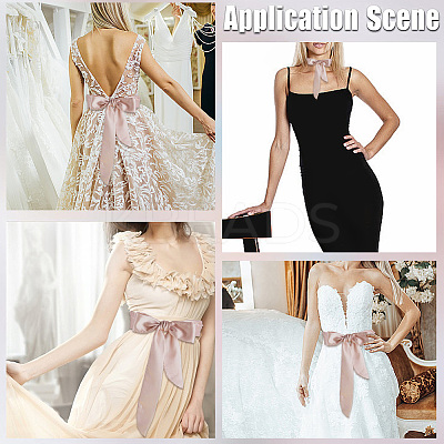 Long Thin Chiffon Silk-like Chain Belts for Women Girls AJEW-WH20001-48C-1