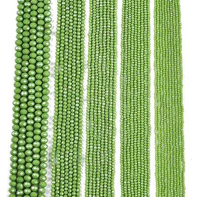 Electroplate Glass Beads Strands EGLA-A044-P4mm-A30-1