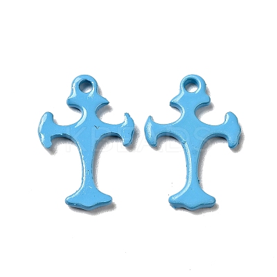 Spray Painted 201 Stainless Steel Charms STAS-G304-26C-1