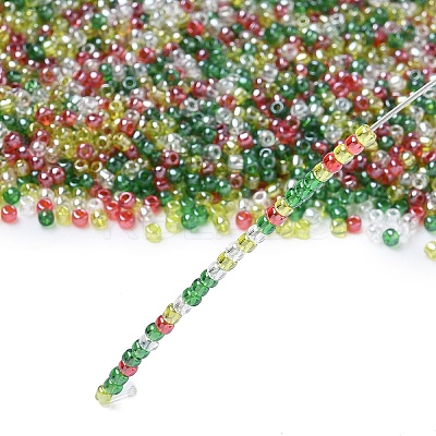 4 Colors 11/0 Christmas TOHO Round Seed Beads SEED-X0058-26-1