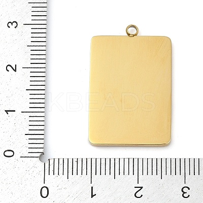 304 Stainless Steel Rhinestones Pendants STAS-D306-01G-E-1
