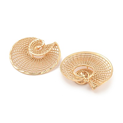 Rack Plating Brass Hollow Pendants KK-P244-14KCG-1