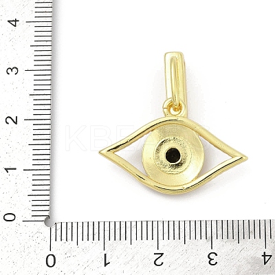 Brass Micro Pave Cubic Zirconia Slide Charms KK-D317-135G-1