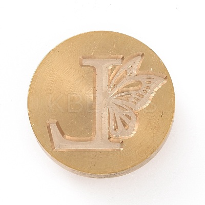 (Defective Closeout Sale: Oxidized)Wax Seal Brass Stamp Head AJEW-XCP0001-40-1