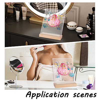 Transparent Acrylic Earring Displays NDIS-WH0015-01C-1