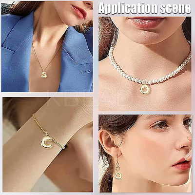 26Pcs 26 Styles Rack Plating Brass Balloon Letter Pendants KK-BBC0018-48-1
