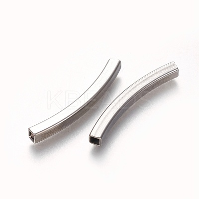 Tarnish Resistant 304 Stainless Steel Tube Beads STAS-L226-057D-P-1