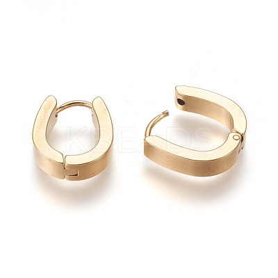 304 Stainless Steel Hoop Earrings EJEW-O087-08C-1