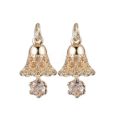 Brass Micro Pave Cubic Zirconia Pendants LS-KK-B133-06G-01-1
