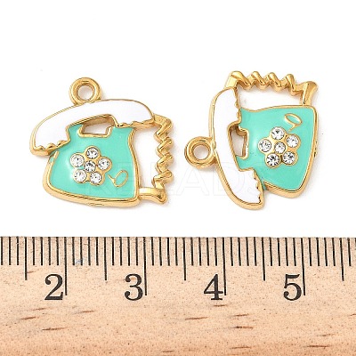 304 Stainless Steel Enamel Pendants STAS-I346-11G-01-1