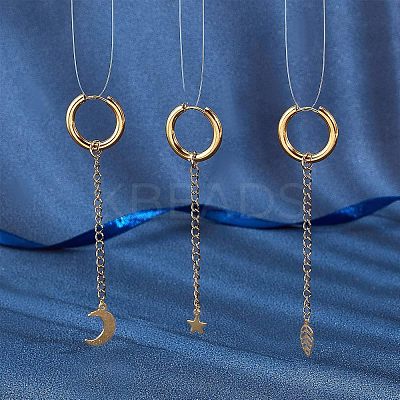 DIY 304 Stainless Steel Earring Making Kits DIY-UN0001-71G-1